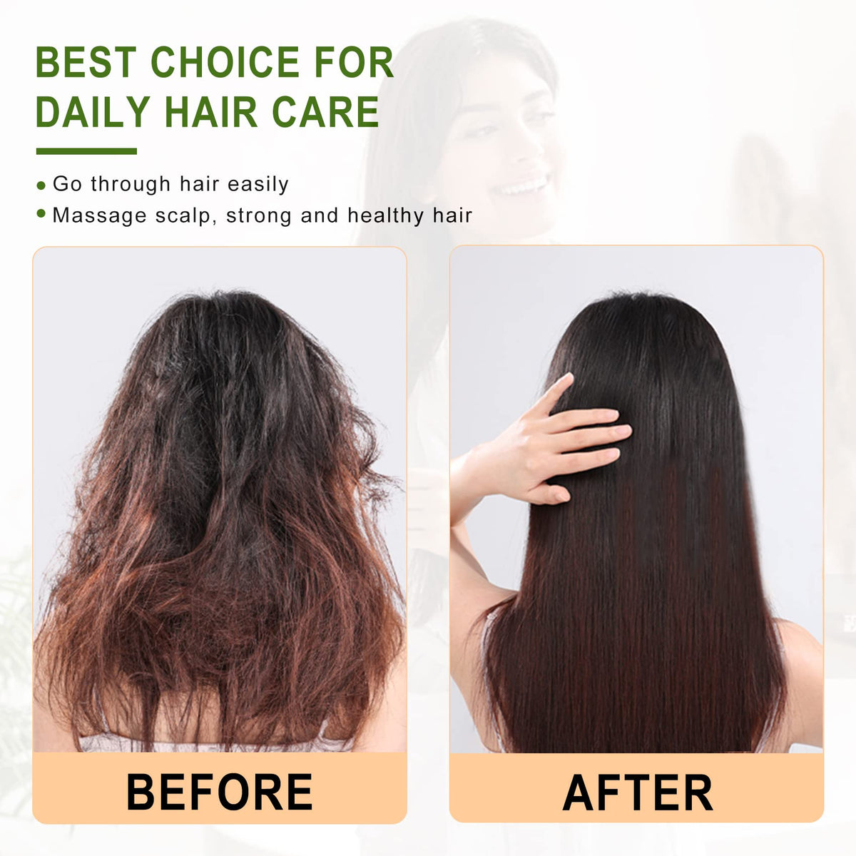 MRD detangling curly hair demonstration showing smooth glide and reduced breakage