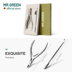 MR.GREEN macro of blade edge illustrating long-lasting sharpness and rust resistance