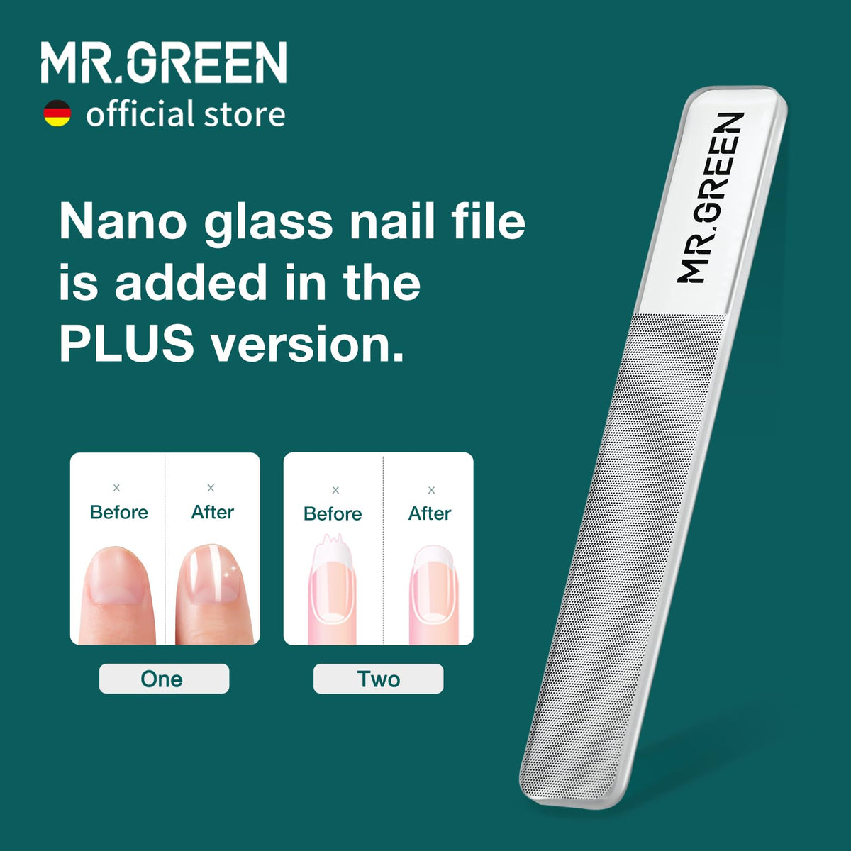 MR.GREEN in use trimming a fingernail for controlled, low-mess grooming