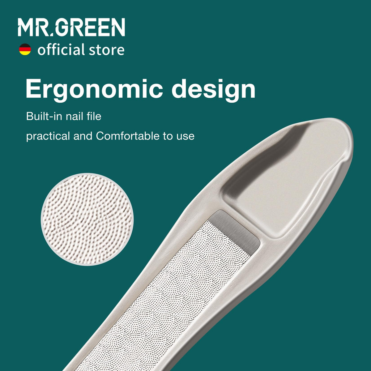 MR.GREEN medium and large clippers side-by-side for size choice clarity