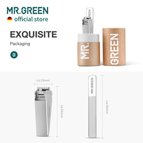 MR.GREEN in travel pouch lifestyle shot illustrating easy carry and protection