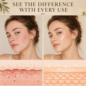 MROUVIK applied to cheek showing gentle face absorption