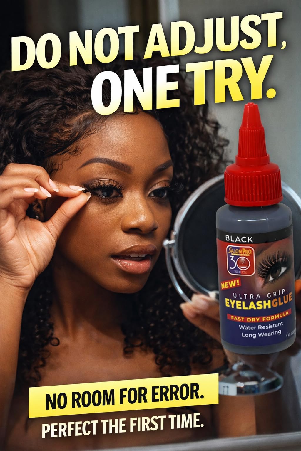 Mrs Gwen black glue close-up showing smooth consistency for seamless lash blending
