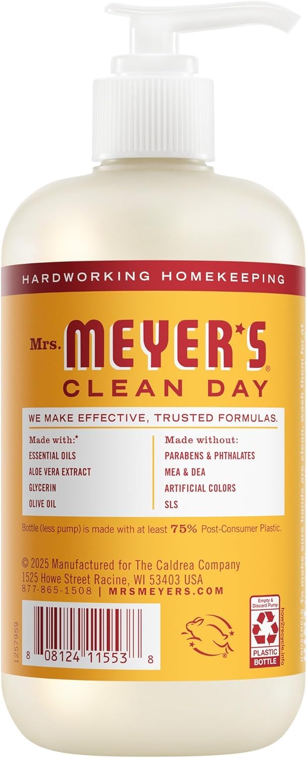 Mrs. MEYER'S Clementine bottle close-up highlighting vibrant scent and gentle cleanse