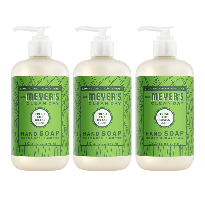 Mrs. MEYER'S front bottle showing label and scent for clean hands