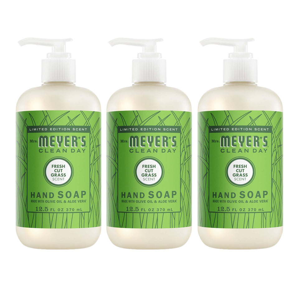 Mrs. MEYER'S front bottle showing label and scent for clean hands