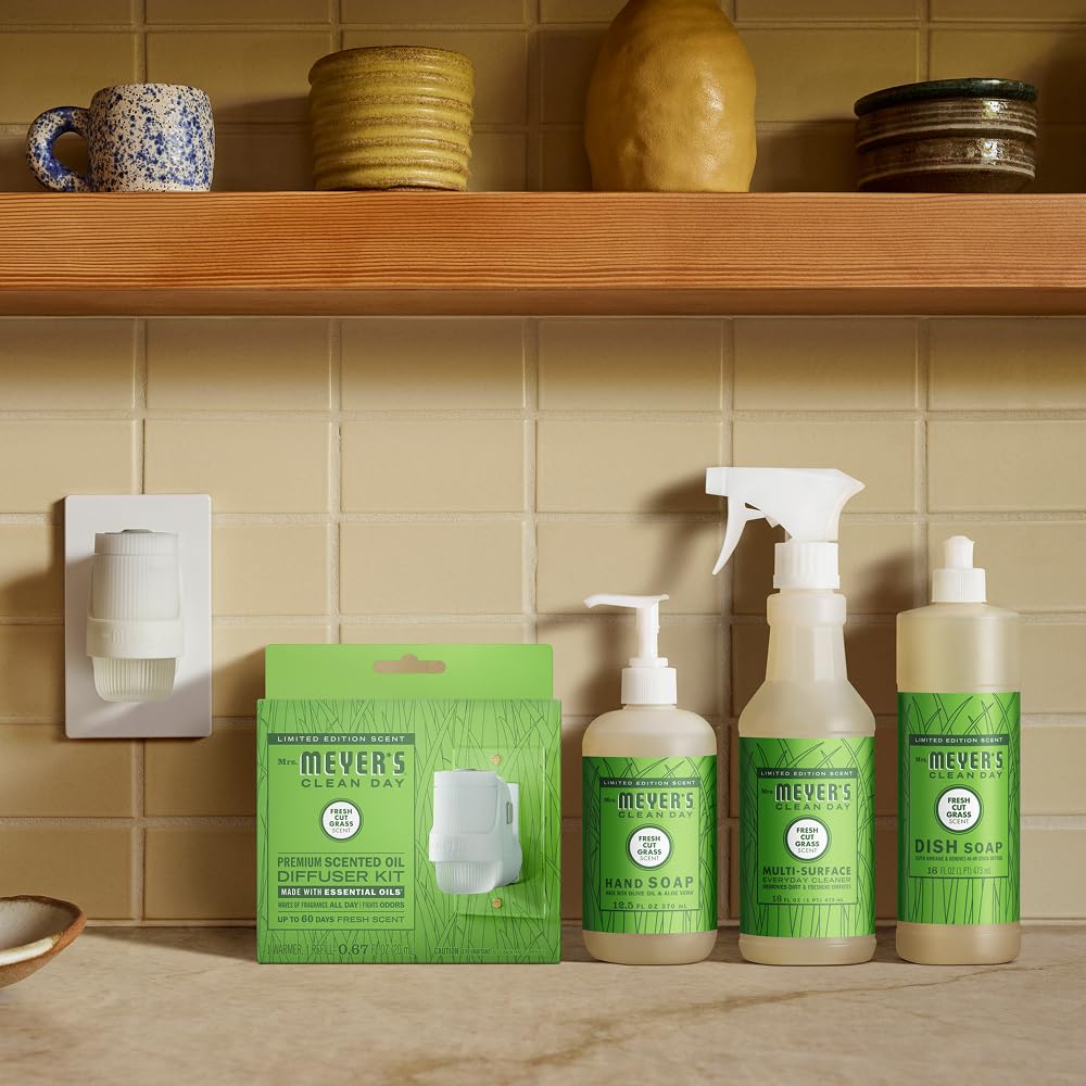 Mrs. MEYER'S styled in bathroom to show scent-enhancing home display