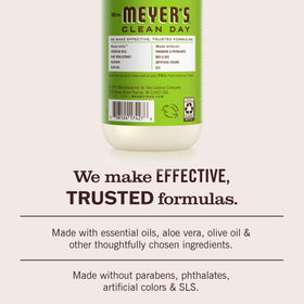 Mrs. MEYER'S in-use at bathroom sink illustrating clean hands and fresh scent