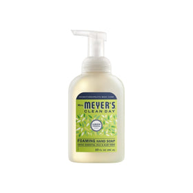 Mrs. Meyer's Lavender bottle label detail with calming aroma benefit