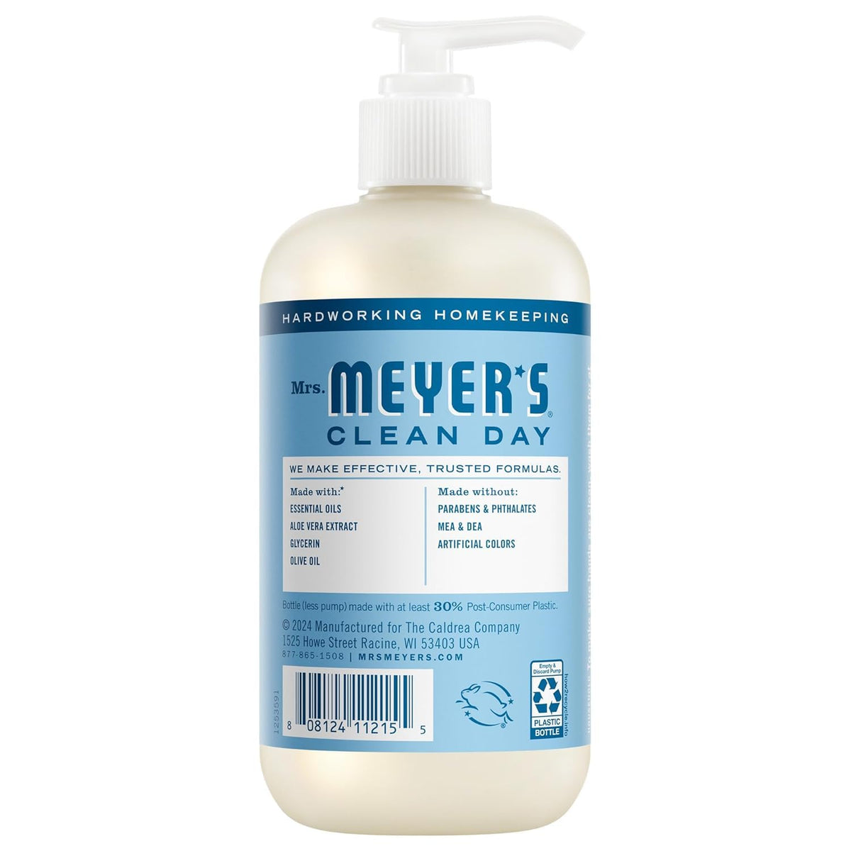 Mrs. MEYER'S Lemon Verbena bottle on sink for bright aroma and uplifted routines