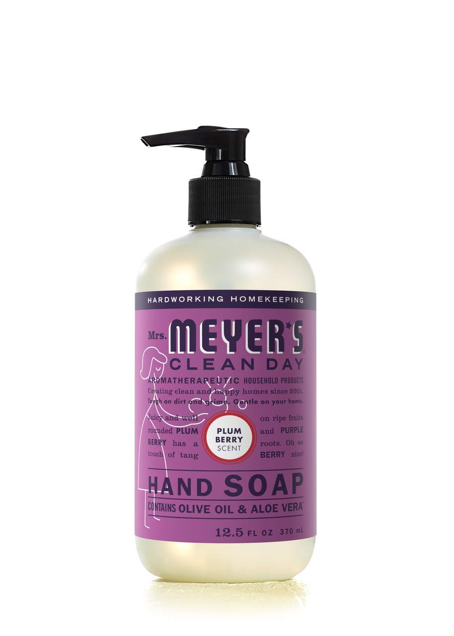Mrs. MEYER'S Plumberry foam texture portraying fruity scent and thorough cleaning