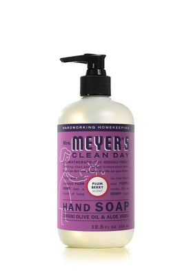 Mrs. MEYER'S Plumberry foam texture portraying fruity scent and thorough cleaning