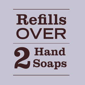 Foamy hand wash texture from Mrs. Meyer's snowdrop, gentle moisturizing lather