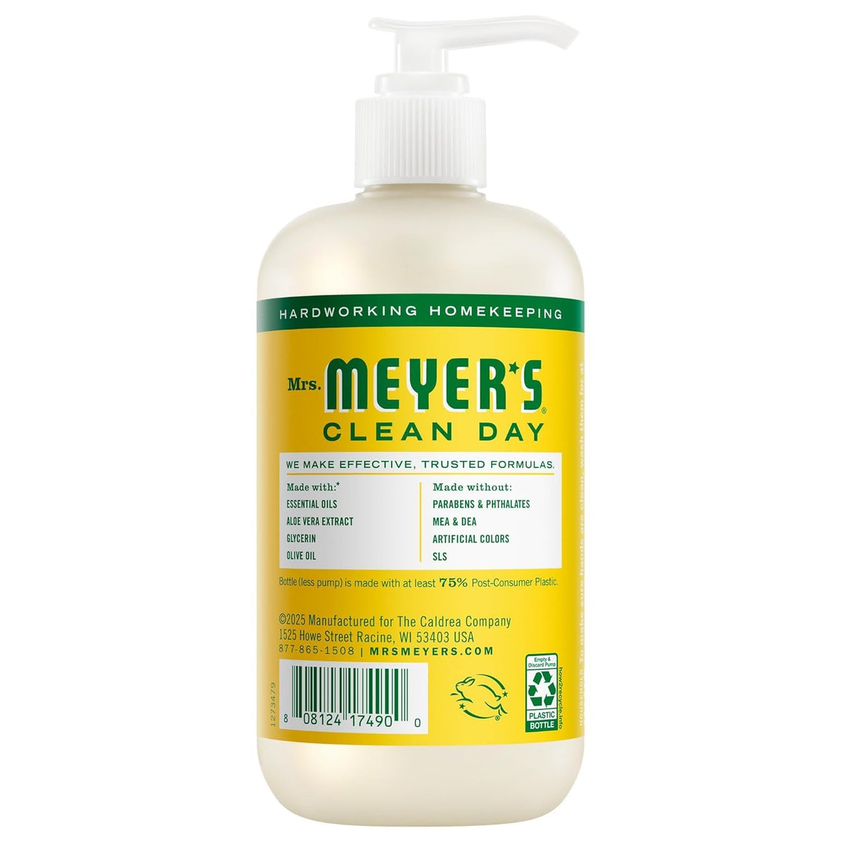 Mrs. MEYER'S foam on hands demonstrating effective cleansing with gentle moisturization