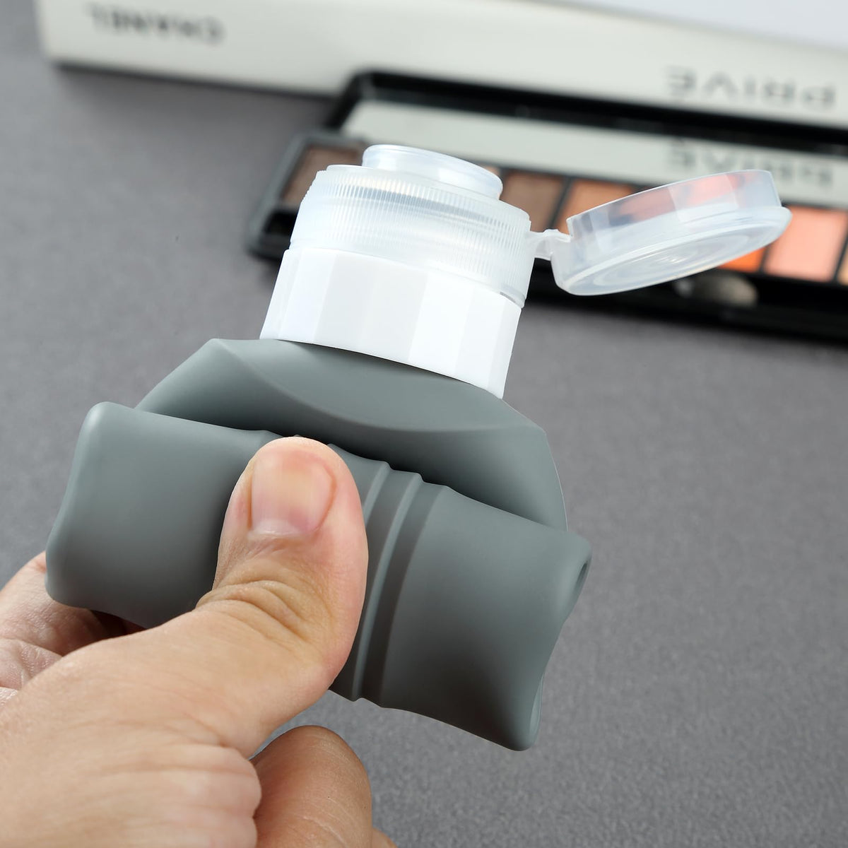 Mrsdry bottles on bathroom counter styled for everyday travel-ready convenience