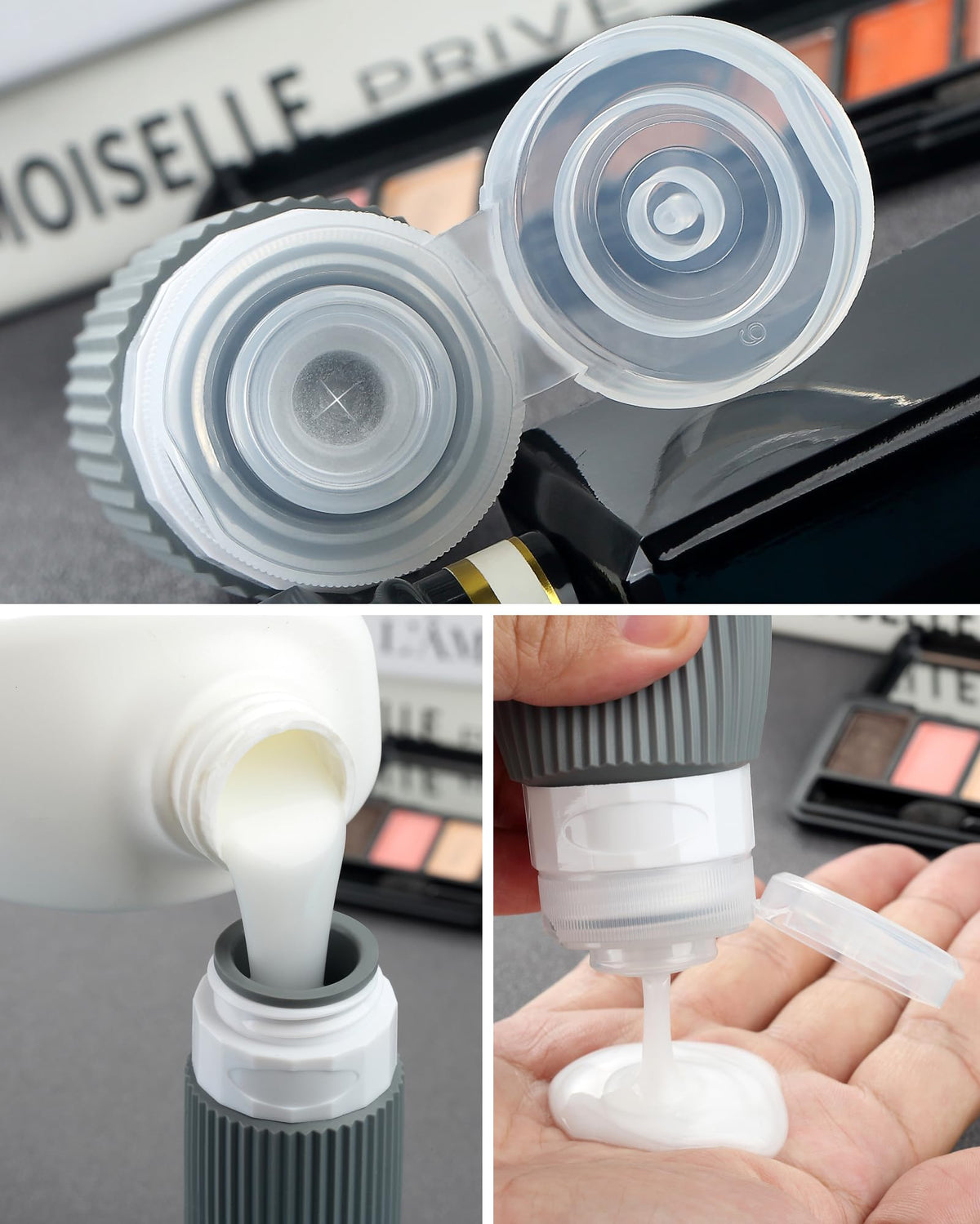 Mrsdry silicone squeeze bottle close-up displaying soft nozzle for controlled dispensing