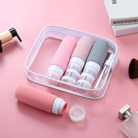 Mrsdry funnel and cleaning brush beside bottles for quick refill and wash