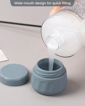 Mrsdry jars inside clear pouch demonstrating TSA visibility and easy security checks
