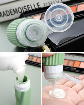 Mrsdry close-up of silicone texture, soft squeezable bottle for easy dispensing