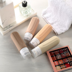 Mrsdry bottle filled with shampoo illustrating use for toiletries and thick liquids benefit versatile filling