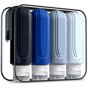 mrsdry front view in pouch protecting toiletries and organizing travel