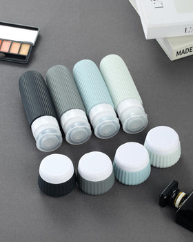 Mrsdry travel set in clear pouch on bathroom counter for quick access and visibility