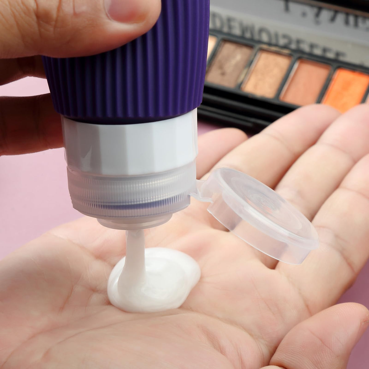 Mrsdry small jars and scoops top view for creams and balms, making refills easy