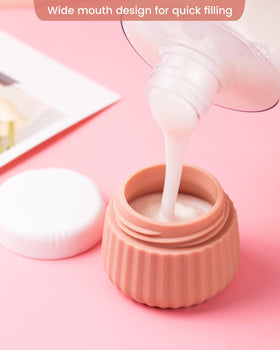 Mrsdry silicone jar close-up of threaded cap showing leak-proof seal benefit