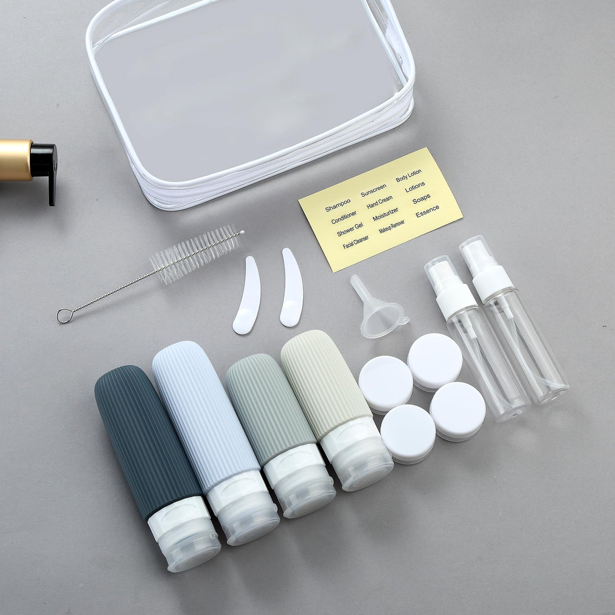 Mrsdry kit next to passport to show compact travel-friendly size