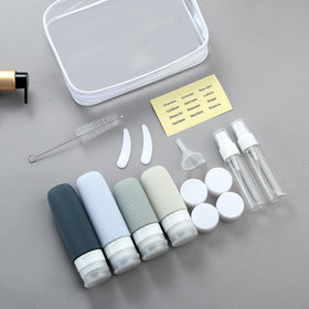 Mrsdry kit next to passport to show compact travel-friendly size