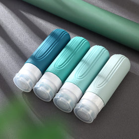 Mrsdry squeezed in hand releasing lotion, flexible silicone for last drop