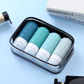 Mrsdry set staged next to carry-on to show travel-ready convenience