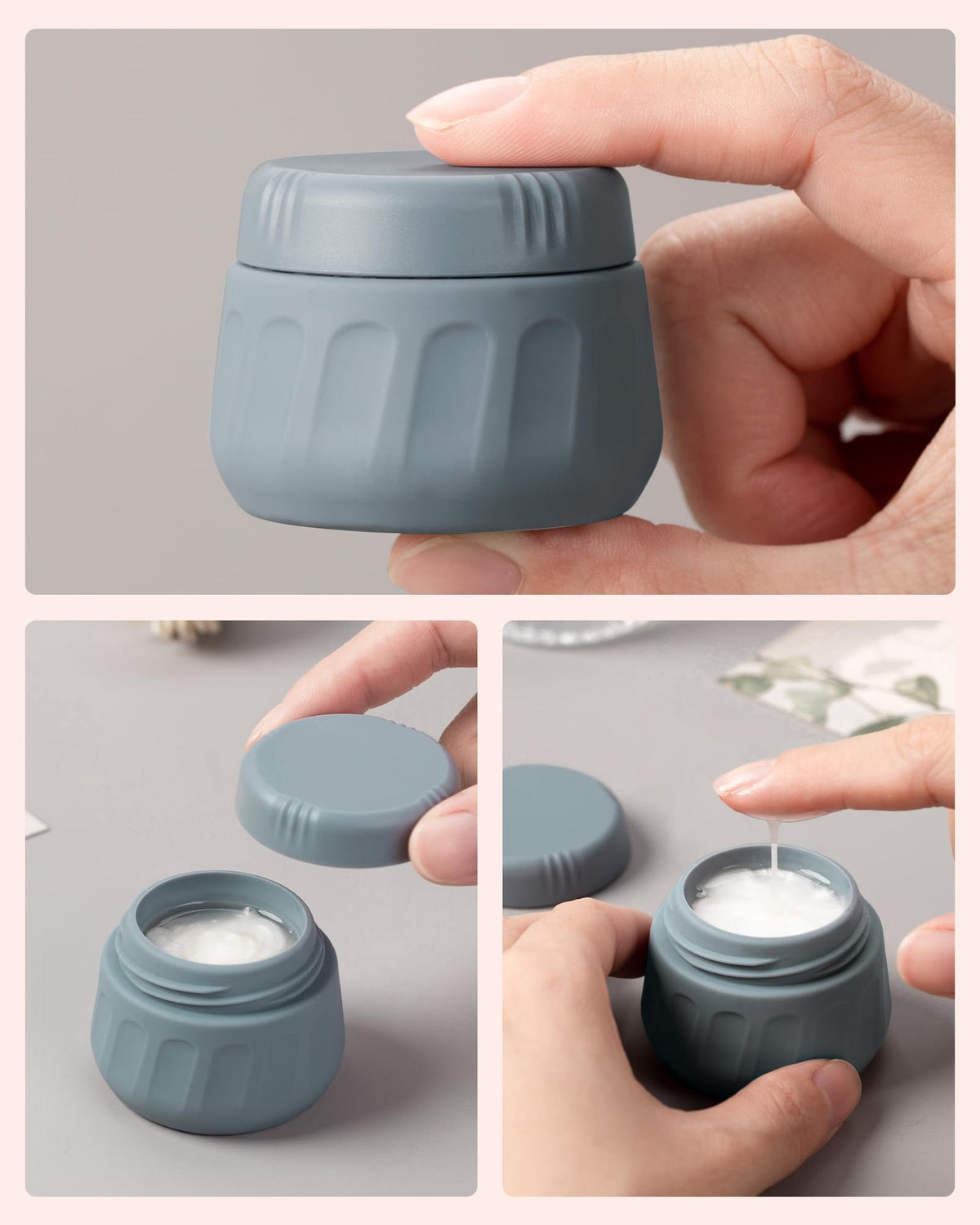 Mrsdry wide-mouth jar close-up showing easy filling and cleaning benefit