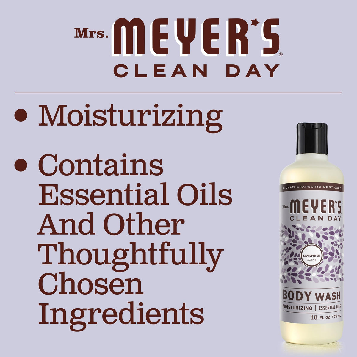 Mrs. MEYER'S foam texture demonstrating gentle lather and softness