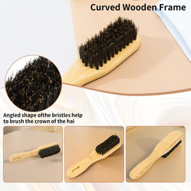 Msnasit boar bristle close-up highlighting natural bristles for shine