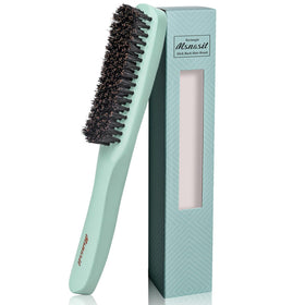 Msnasit front view green handle hair brush, precise control