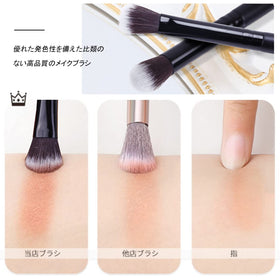 MSQ brushes neatly arranged on makeup station illustrating organization and quick access