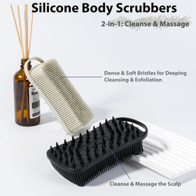 MtBoi long soft bristles close-up producing gentle exfoliation benefit