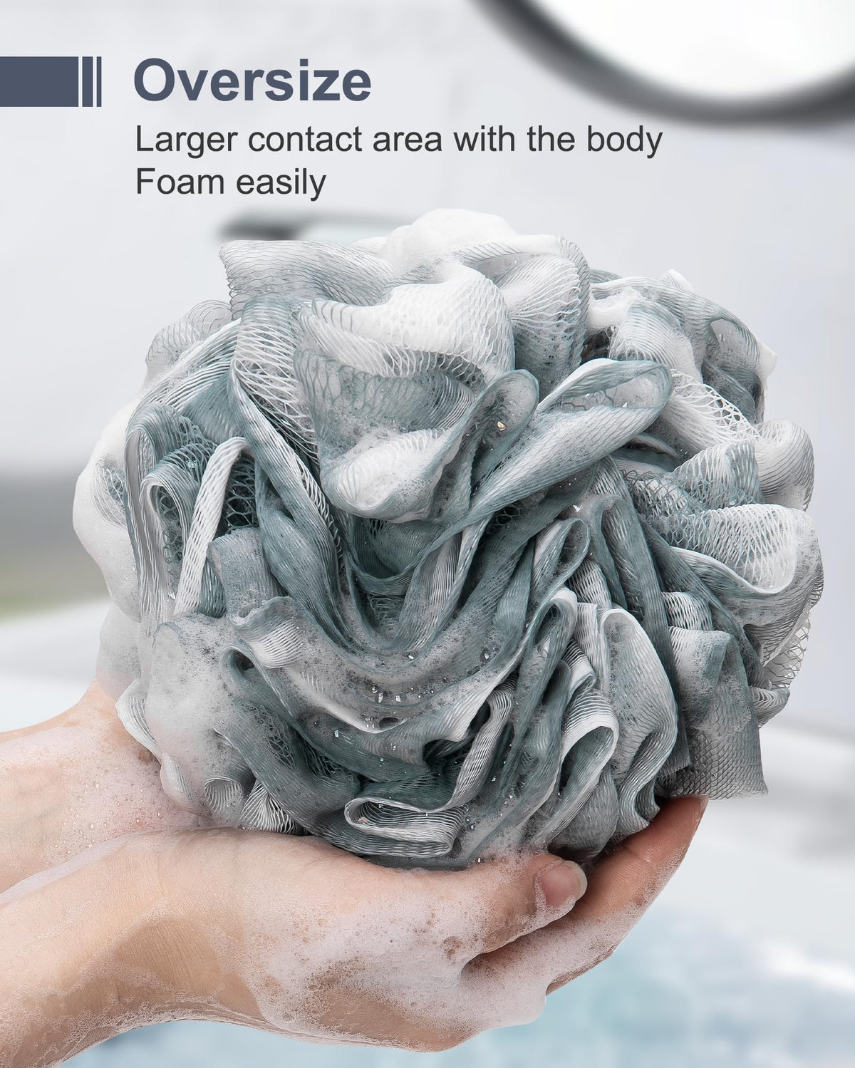 MTDLYICE close-up of dense mesh texture delivering richer lather