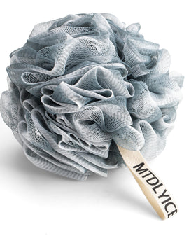 MTDLYICE four loofahs arranged on towel for family bathroom use