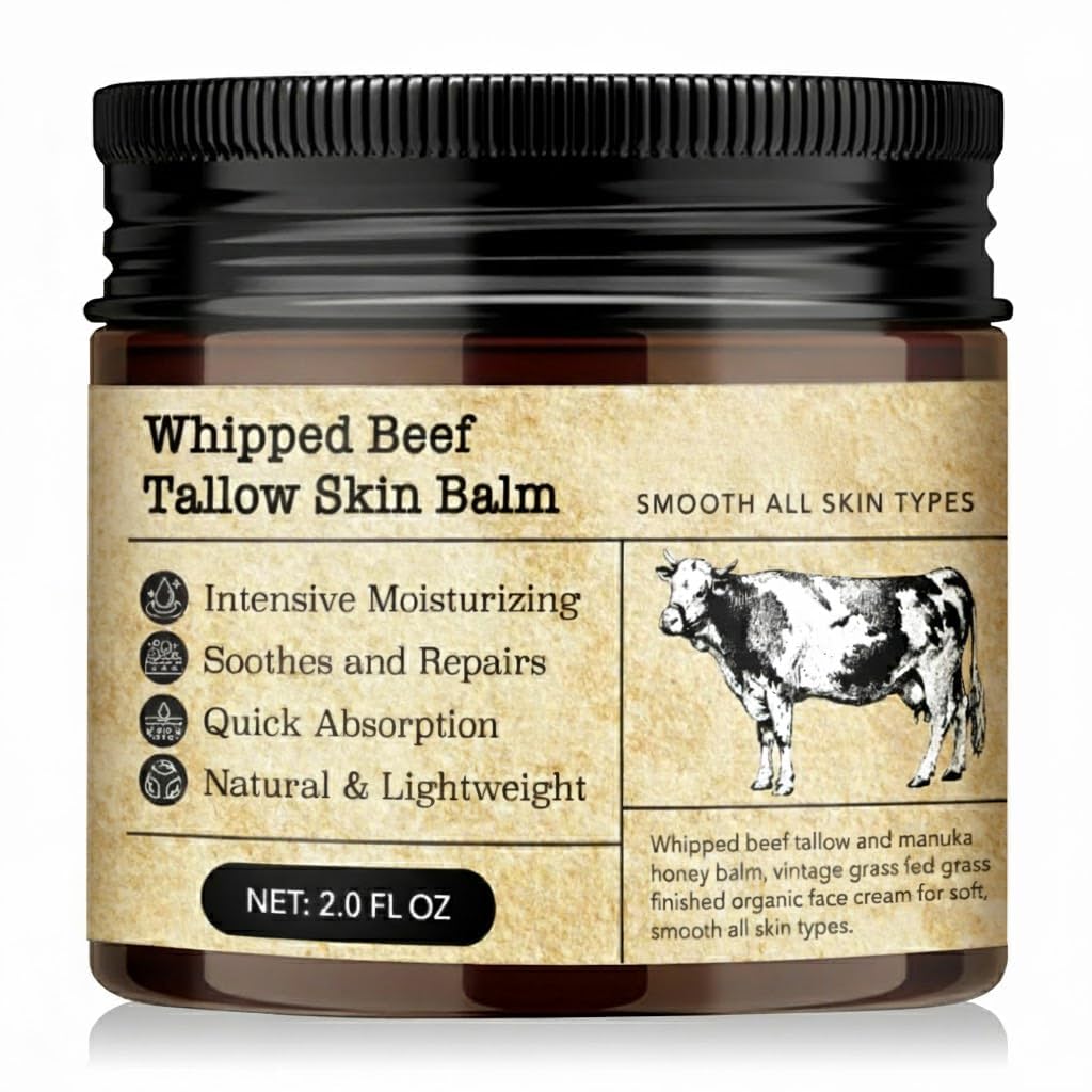 MTGBO natural ingredients display of grass-fed tallow and oils conveying clean sourcing