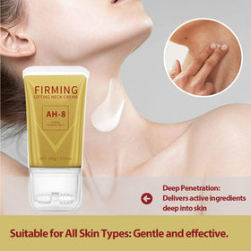Mtmult used on décolletage in lifestyle scene for smoother skin look