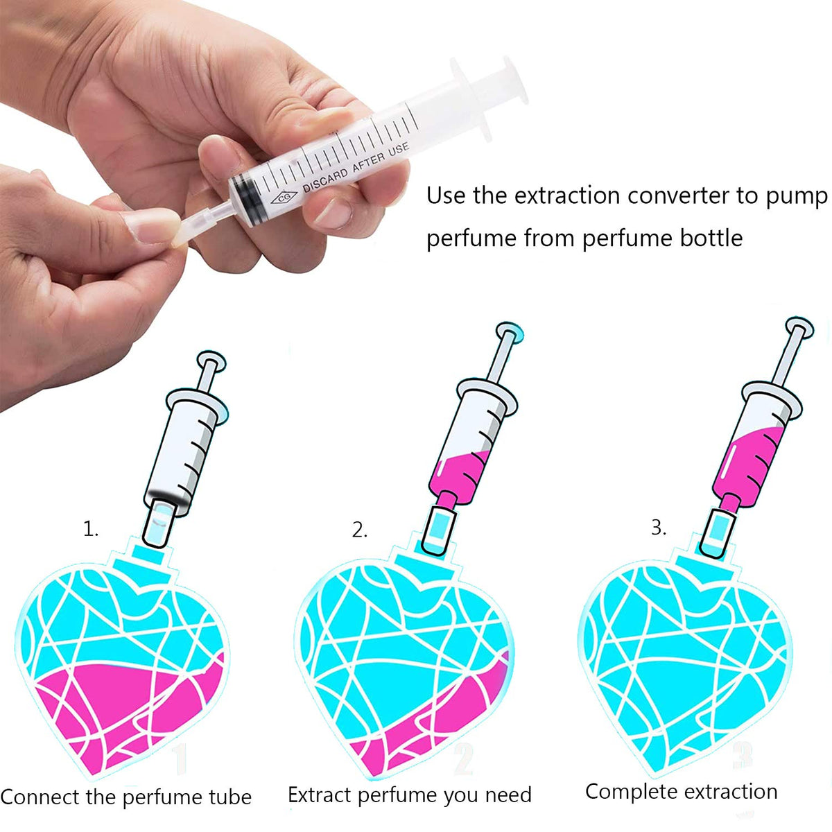 MUB injection adapter detail aligned with a travel atomizer, controlled refill benefit