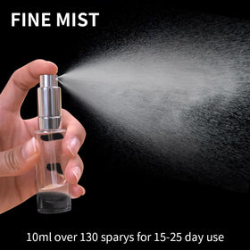 MUB atomizer placed in handbag during travel showing secure leak-proof storage