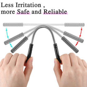 Mudder close-up of stainless-steel coil demonstrating secure hair-gripping action