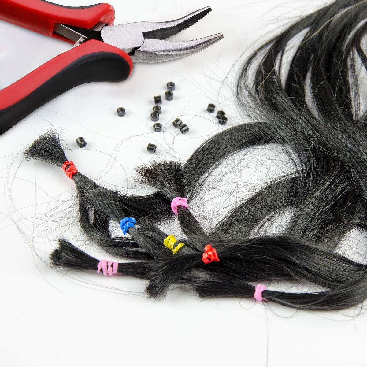 Mudder color variation of black, blonde, brown beads for seamless blending with natural hair benefit
