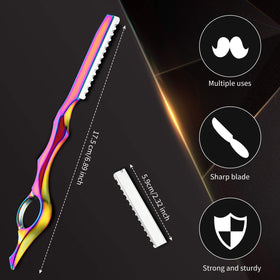 Mudder blade close-up showing stainless-steel edge for long-lasting sharpness