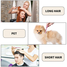 Mudder comb in use on hair showing gentle texturizing benefit