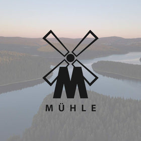 MÜHLE paper packaging detail highlighting eco-friendly sleeves that protect and preserve blades
