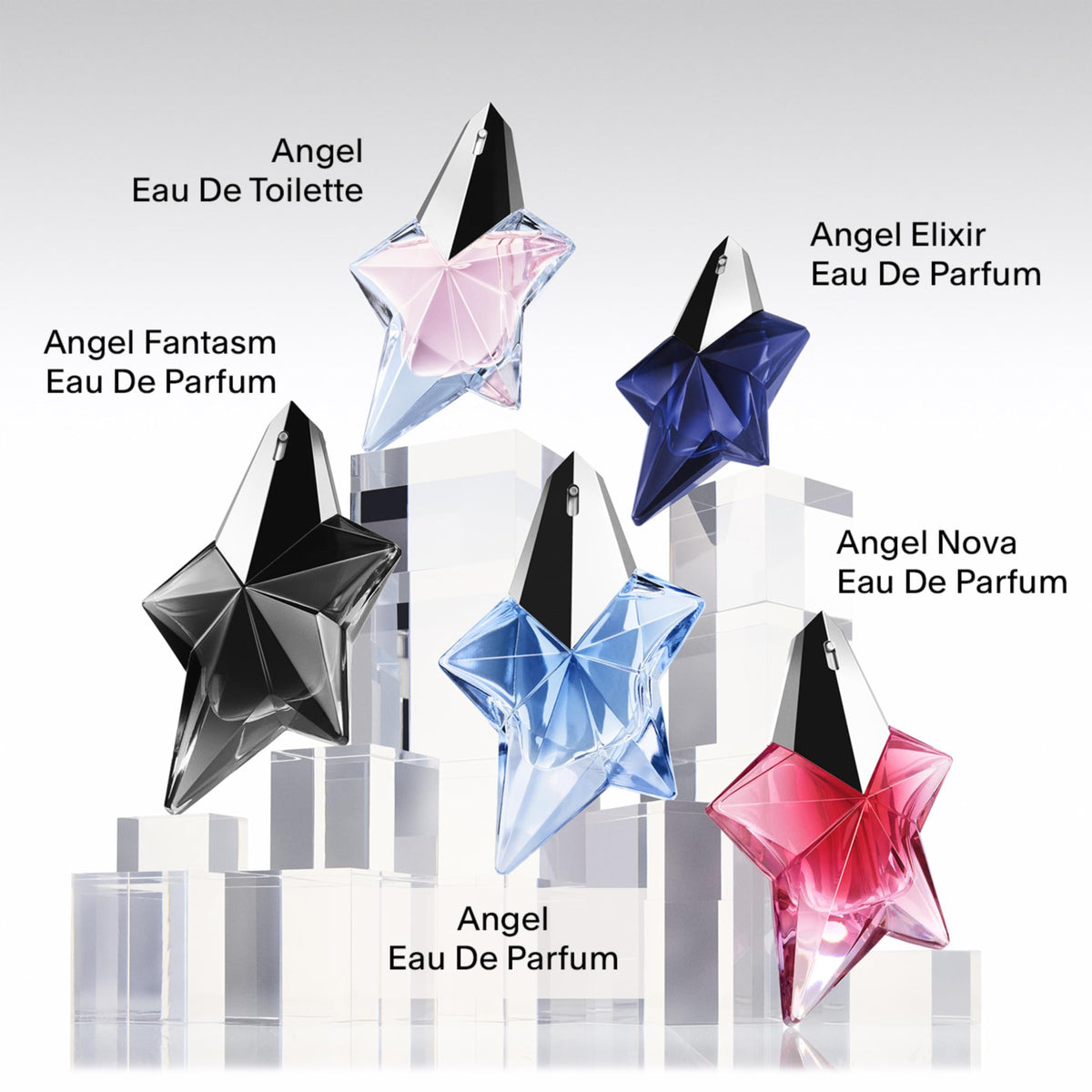 Mugler Angel on evening vanity evoking sensual mood and long-lasting wear